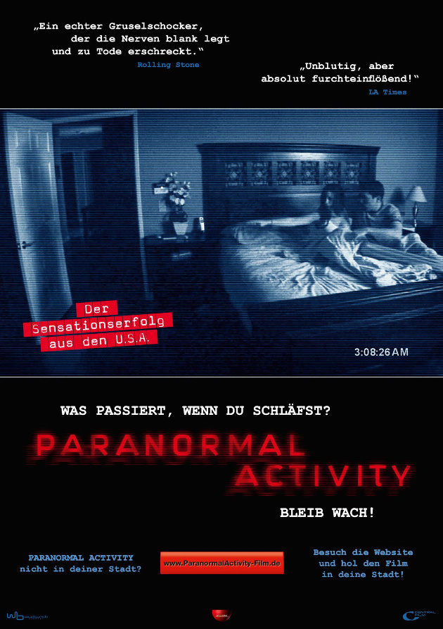 Filmplakat Paranormal Activity