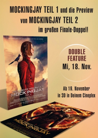 Filmposter - Double Feature: Die Tribute von Panem - Mockingjay Teil 1+2 im Kino Aurich