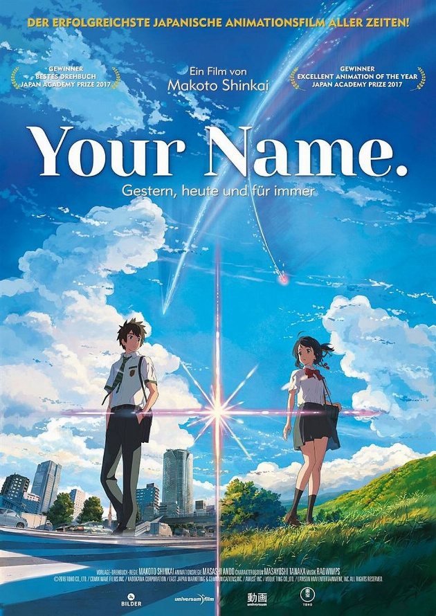 Filmplakat Your Name. - Gestern, heute und für immer