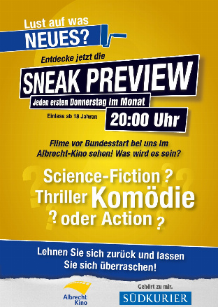 Filmposter - Sneak Preview OmU im Gronauer-Lichtspiele