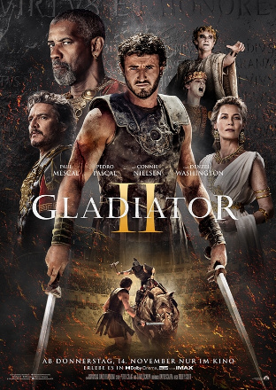 Filmplakat zu Gladiator II – Kinoprogramm Aachen