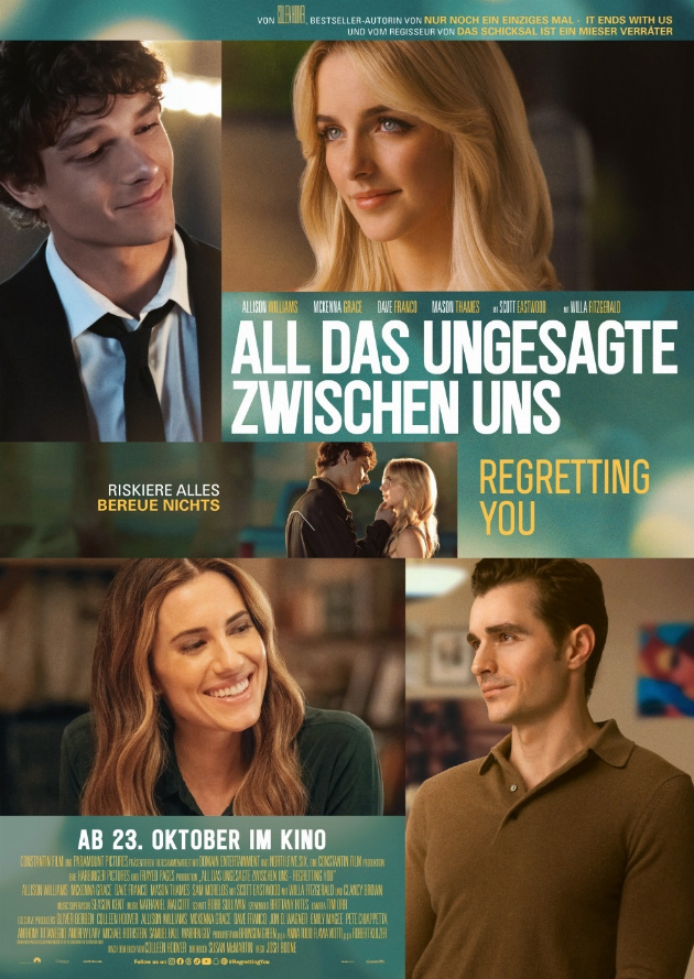 Filmplakat All das Ungesagte zwischen uns - Regretting You