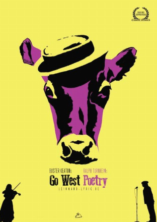 Filmplakat Leinwand-Lyrik: Go West Poetry