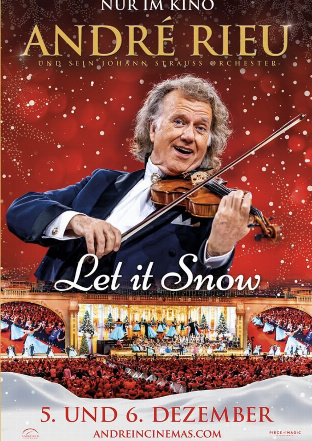 Filmplakat André Rieus Weihnachtskonzert 2026: Let it Snow