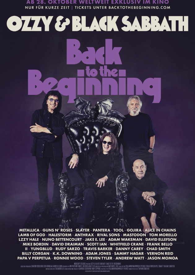 Filmplakat Ozzy & Black Sabbath: Back To The Beginning